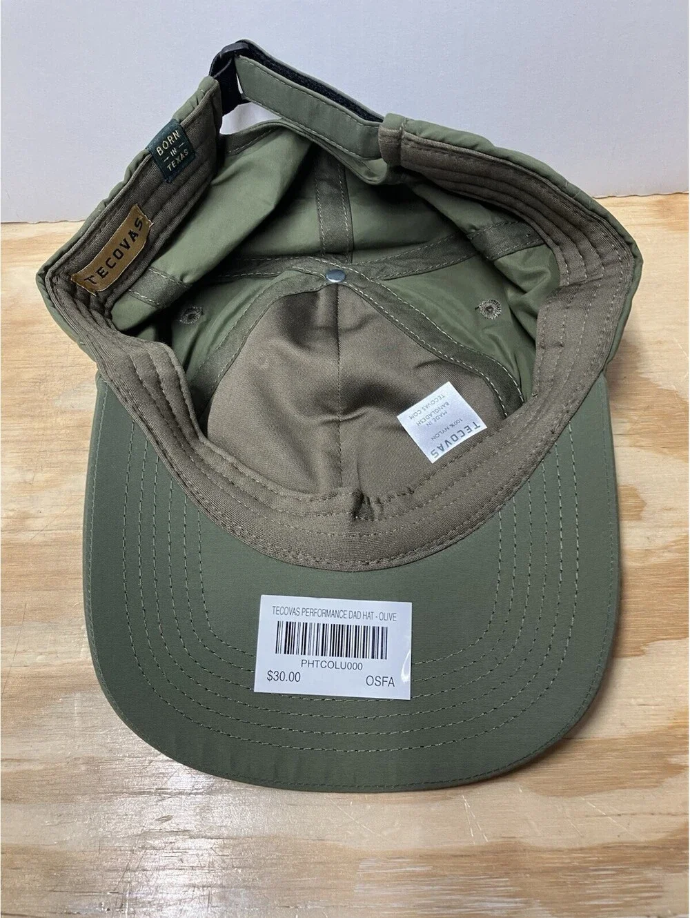 Tecovas Western Wear Snapback Adjustable Hat Cap Green Born In Texas NWT